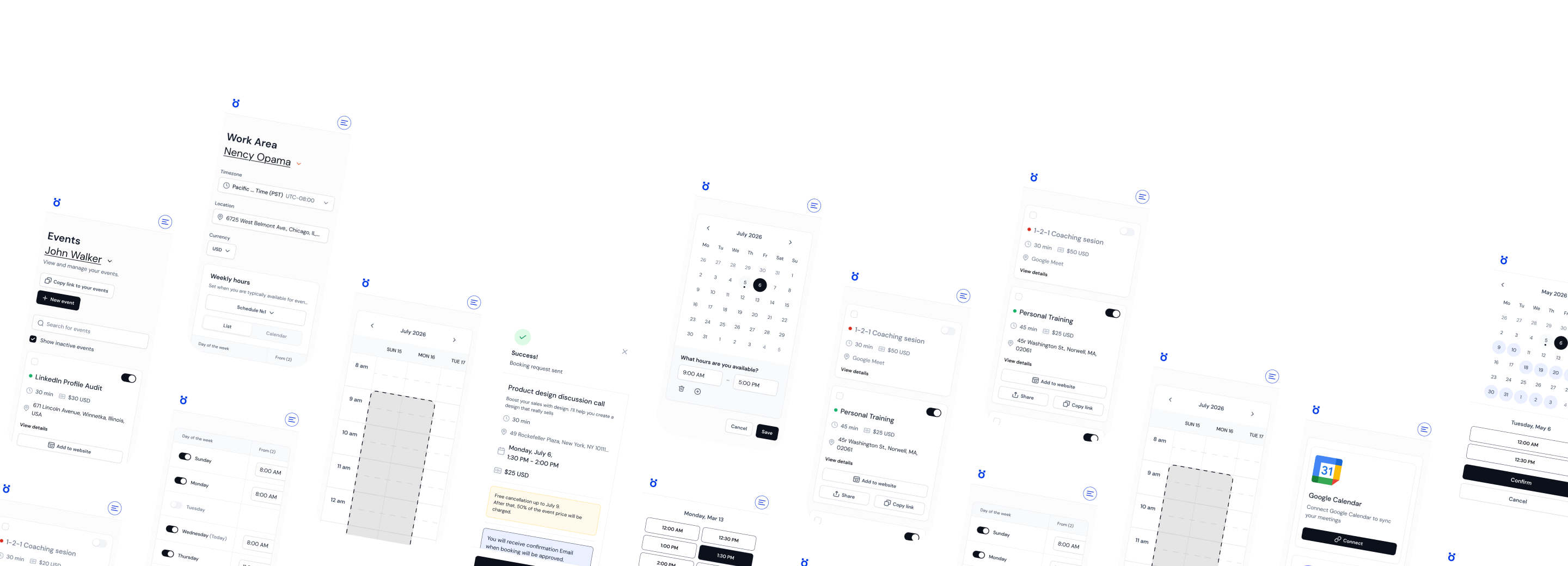 Otake booking app preview