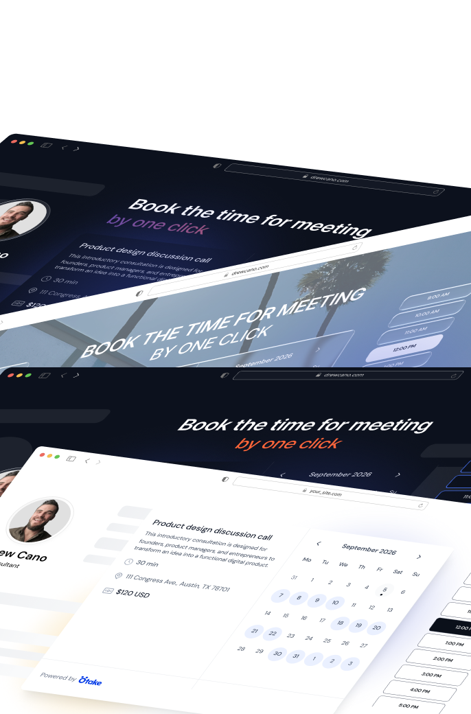 Otake embedded booking preview