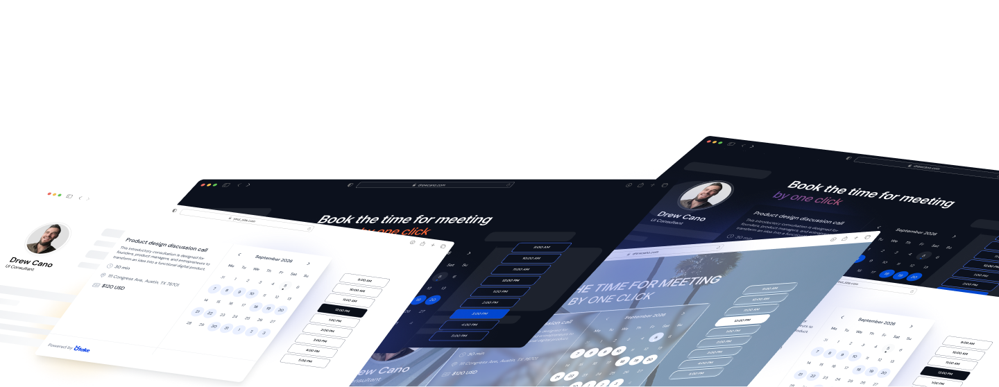 Otake embedded booking preview